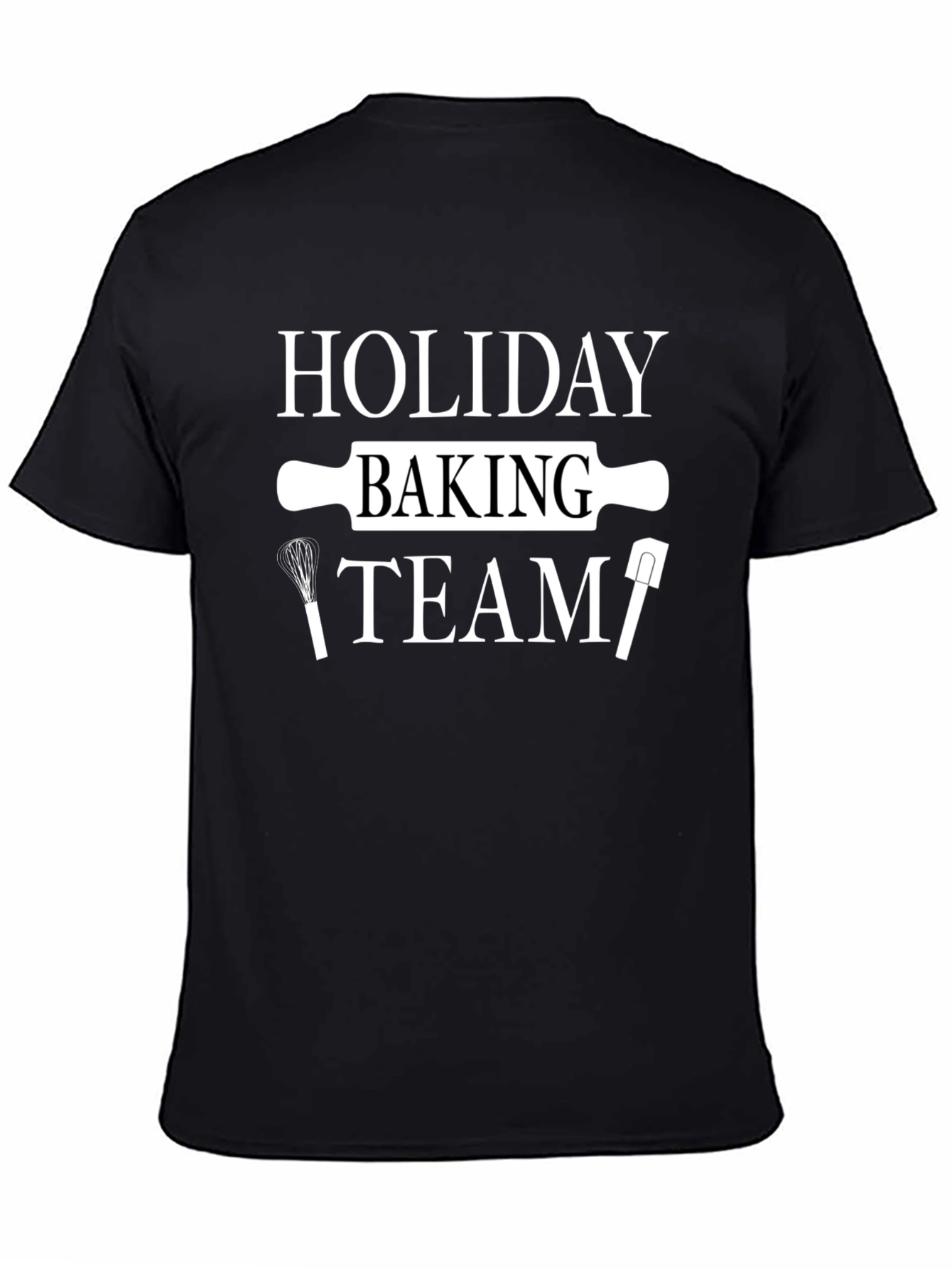 Holiday Baking Team Black T-Shirt