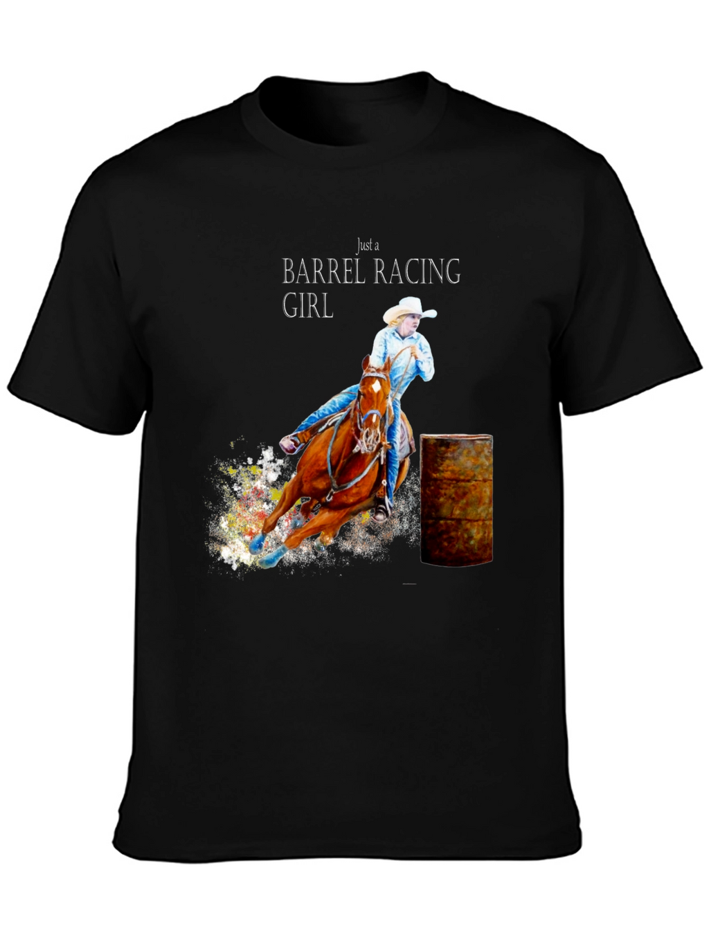 Barrel Racing Girl T-Shirt - Equestrian Tee