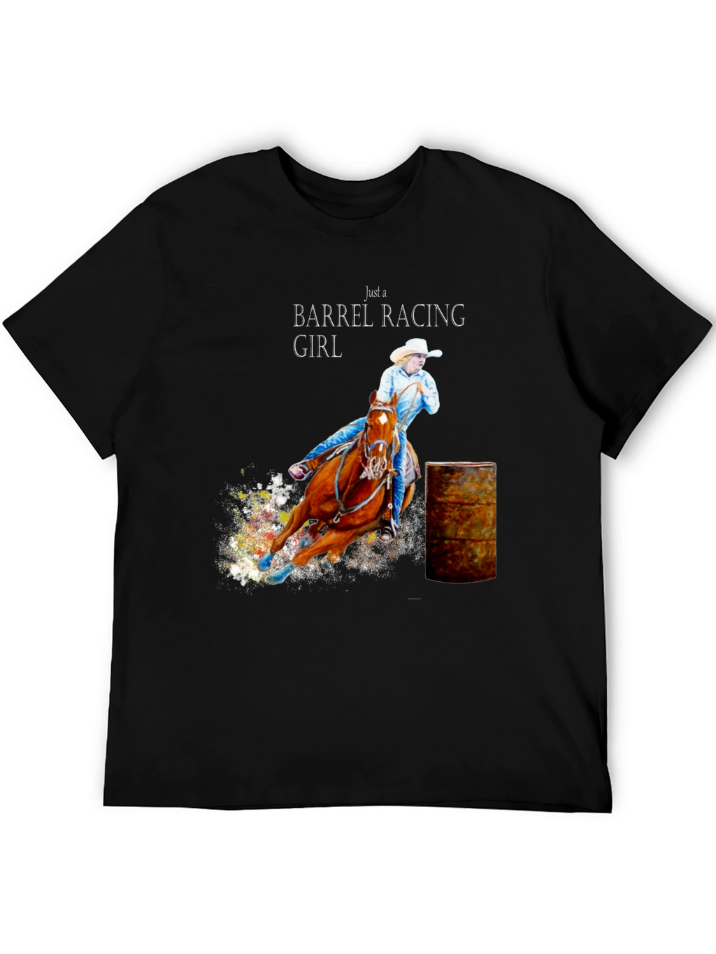Barrel Racing Girl T-Shirt - Equestrian Tee