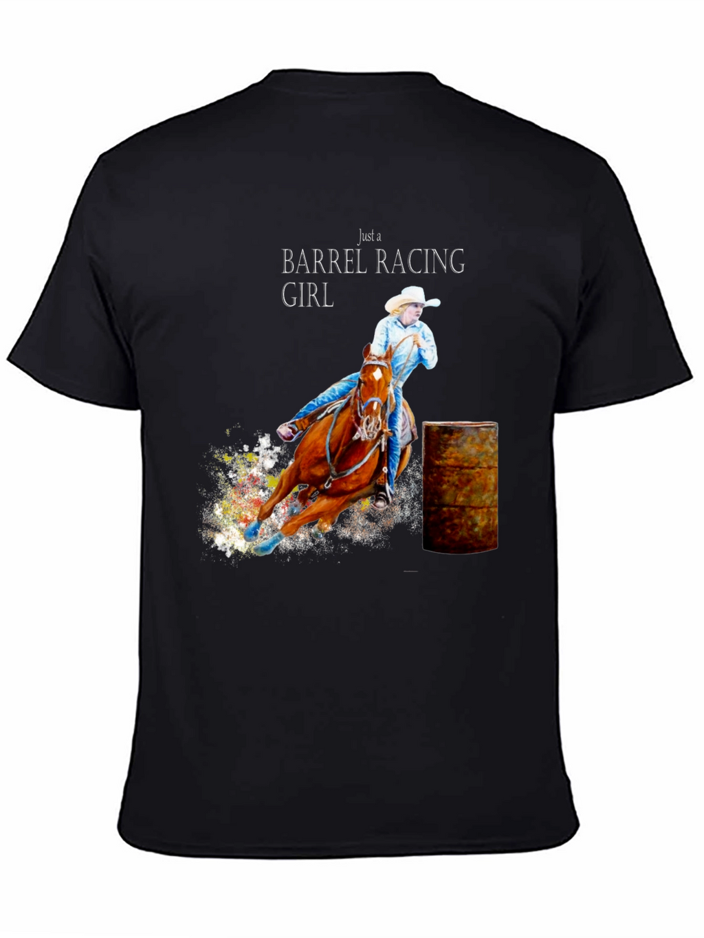 Barrel Racing Girl T-Shirt - Equestrian Tee