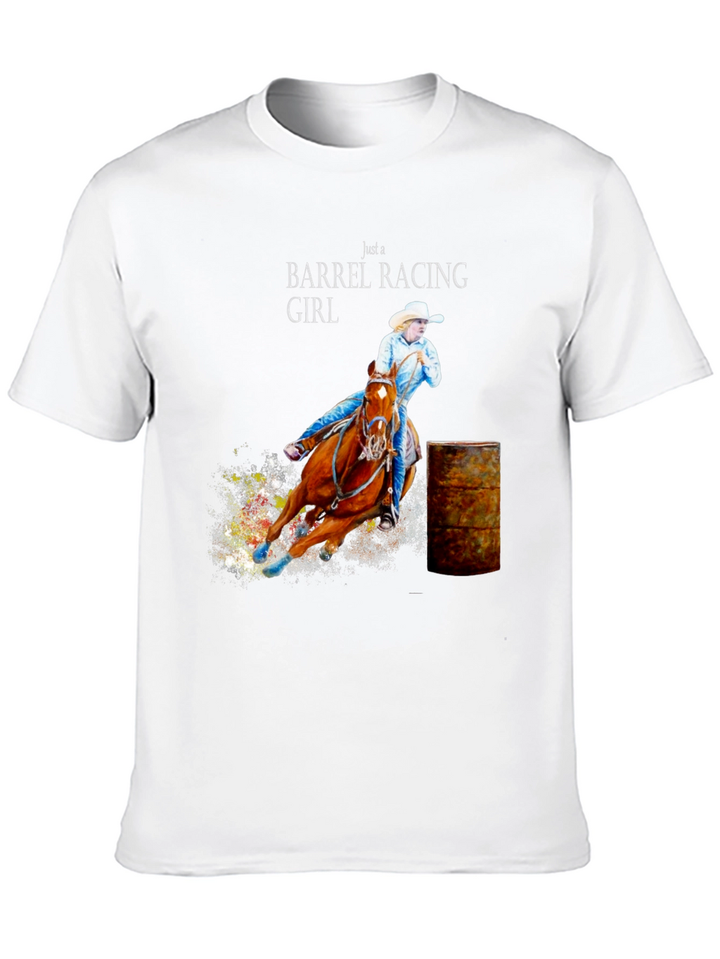 Barrel Racing Girl T-Shirt - Equestrian Tee
