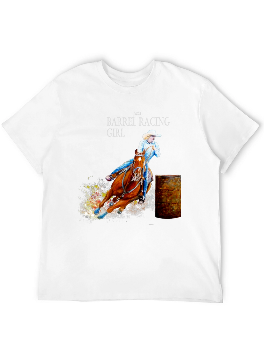 Barrel Racing Girl T-Shirt - Equestrian Tee