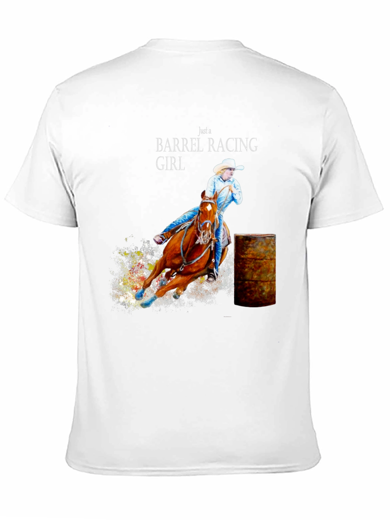 Barrel Racing Girl T-Shirt - Equestrian Tee