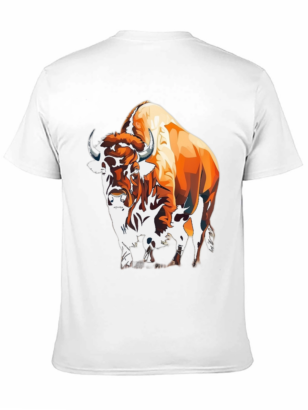 Bison Graphic Tee - Bold Animal Print