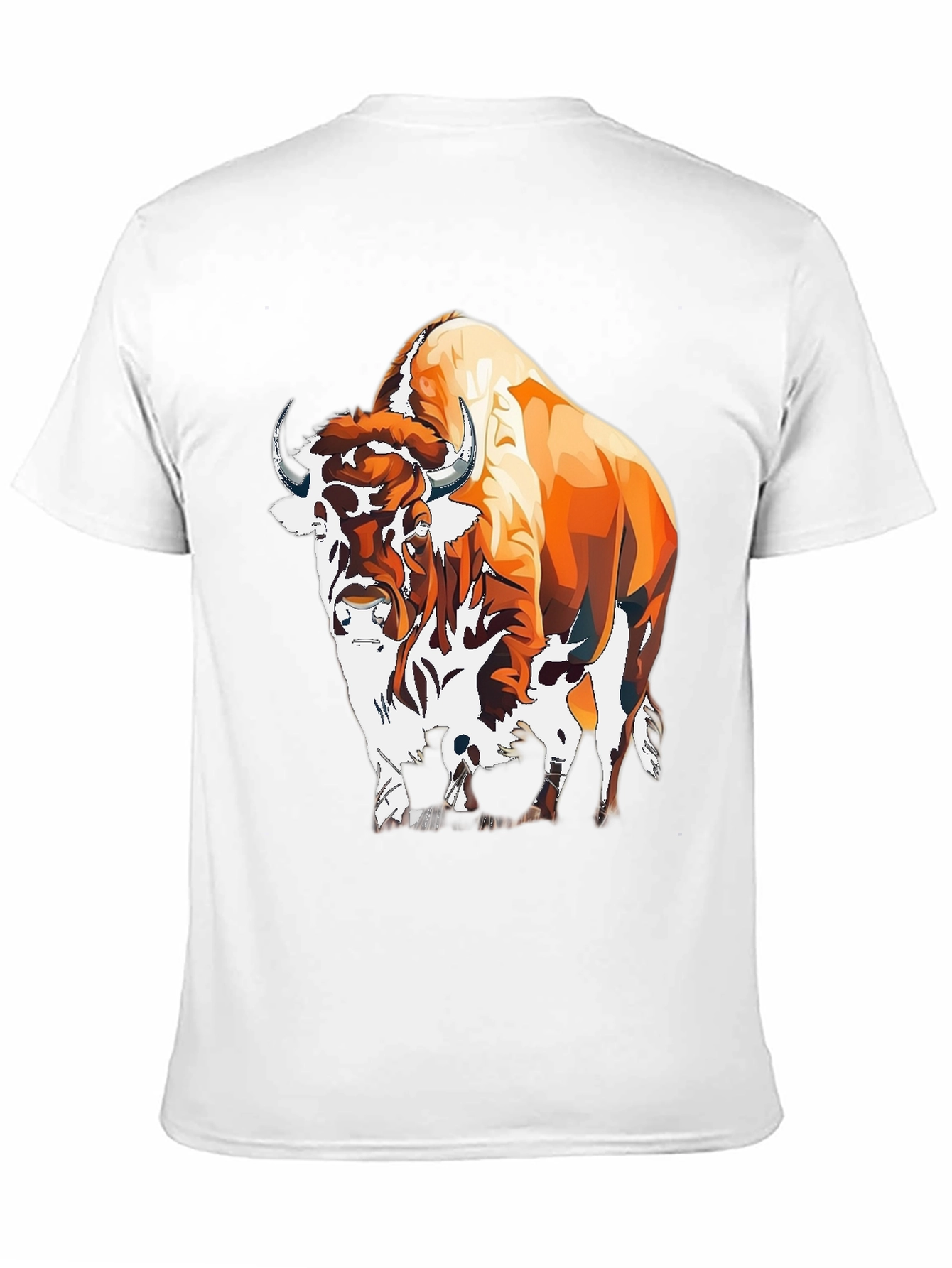 Bison Graphic Tee - Bold Animal Print