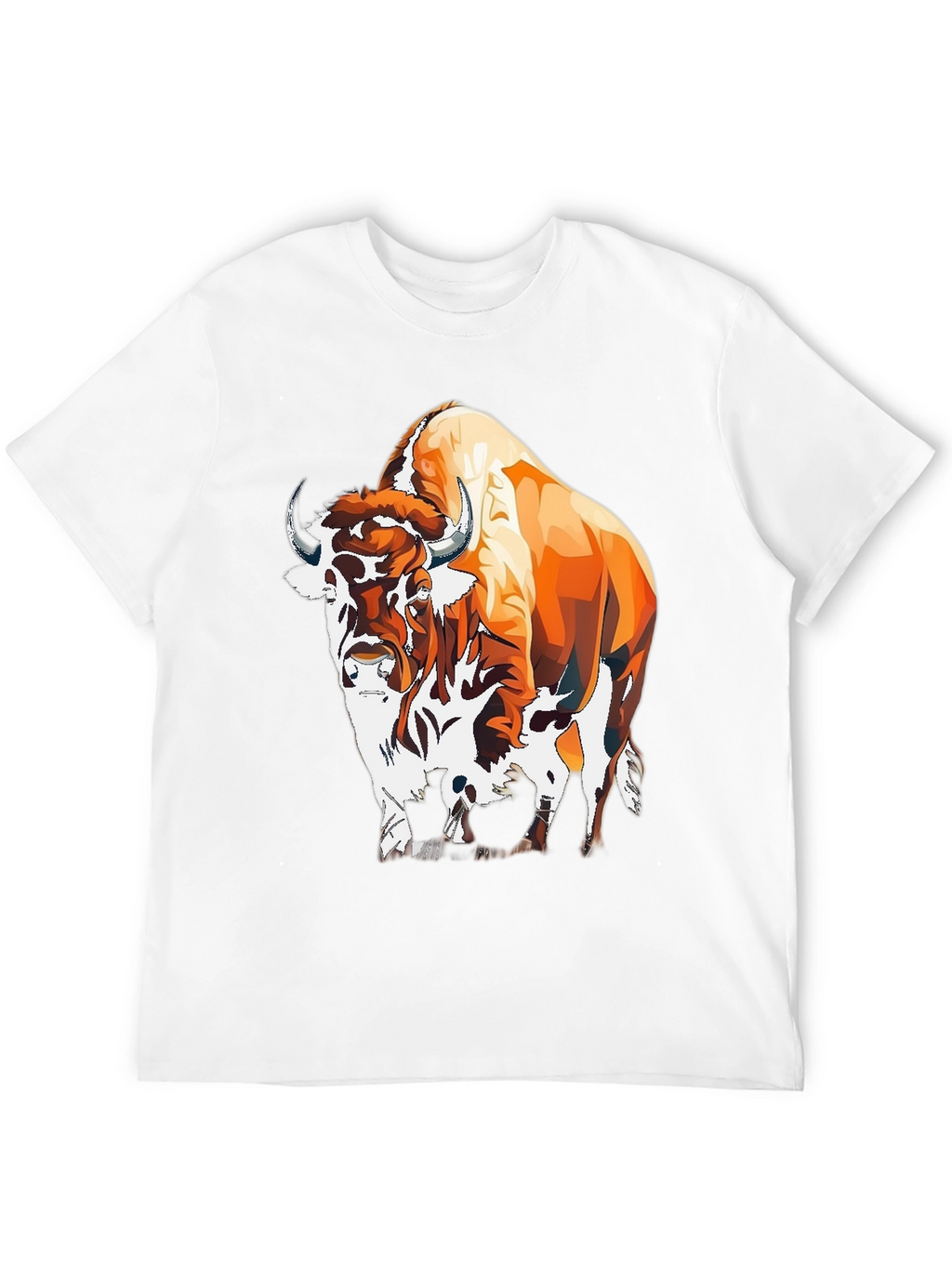 Bison Graphic Tee - Bold Animal Print
