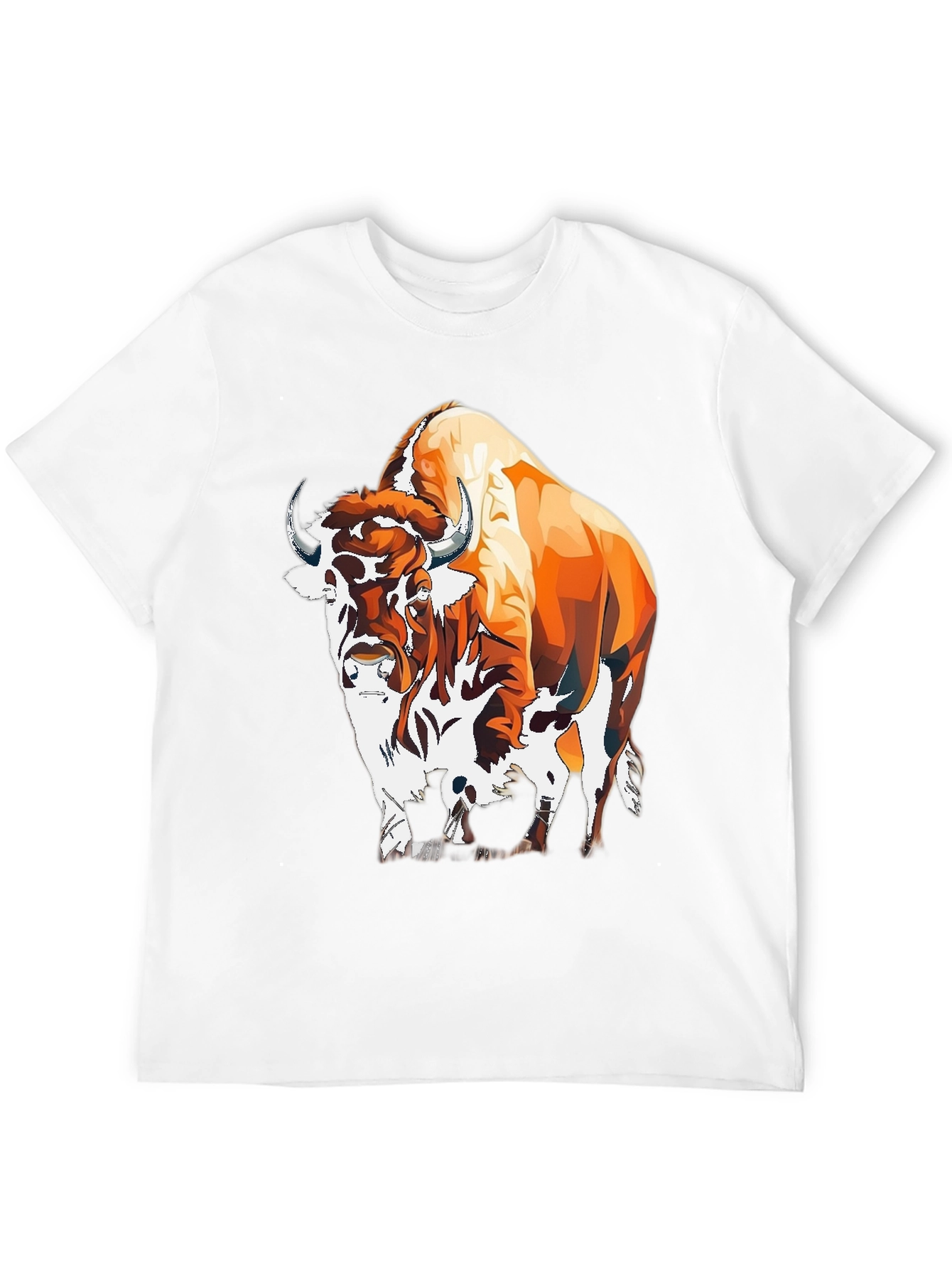 Bison Graphic Tee - Bold Animal Print