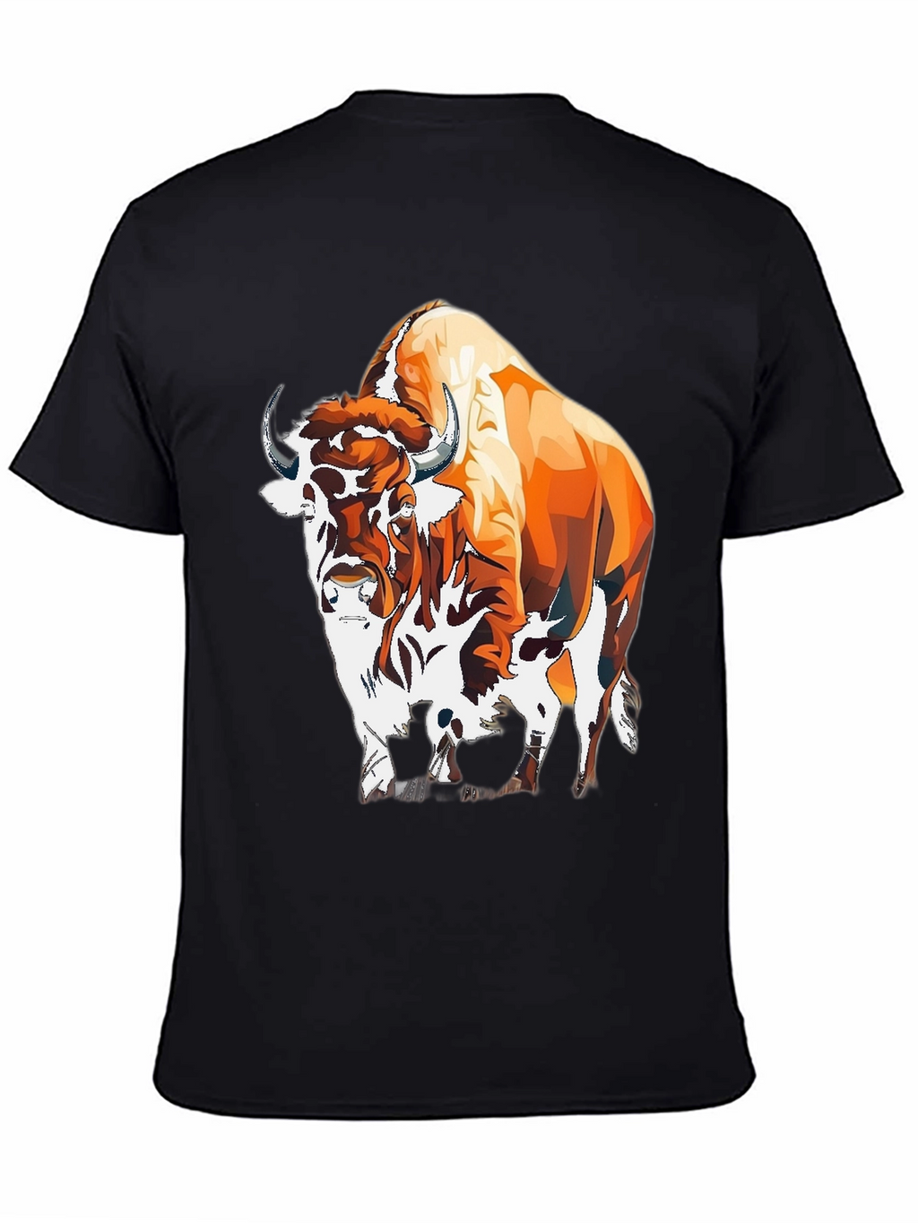 Bison Graphic Tee - Bold Animal Print