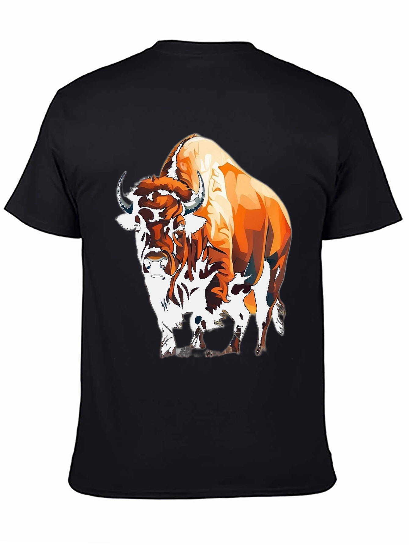 Bison Graphic Tee - Bold Animal Print