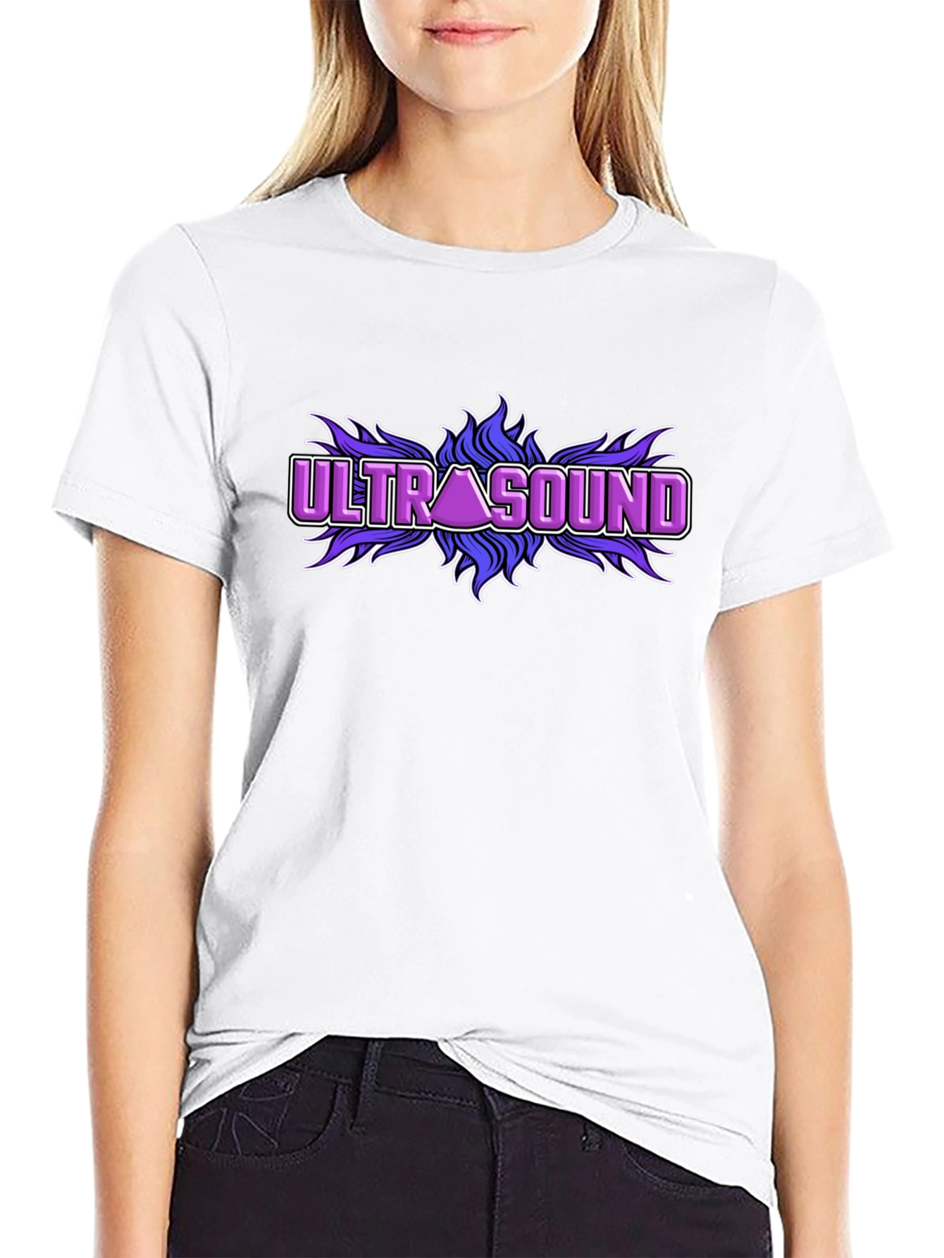 Ultrasound Graphic T-Shirt - Black Cotton Tee