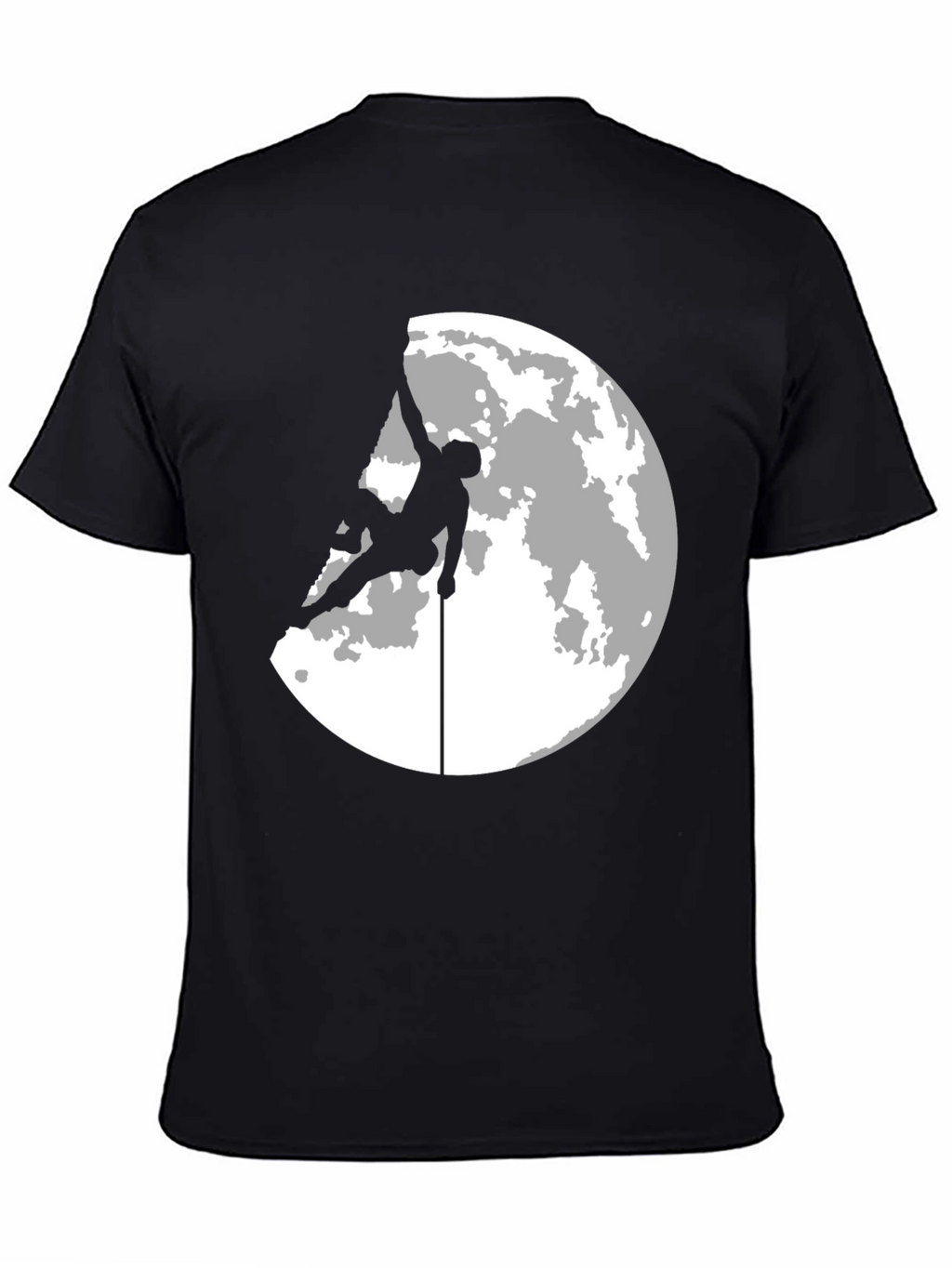 Climber Moon Silhouette Graphic T-Shirt