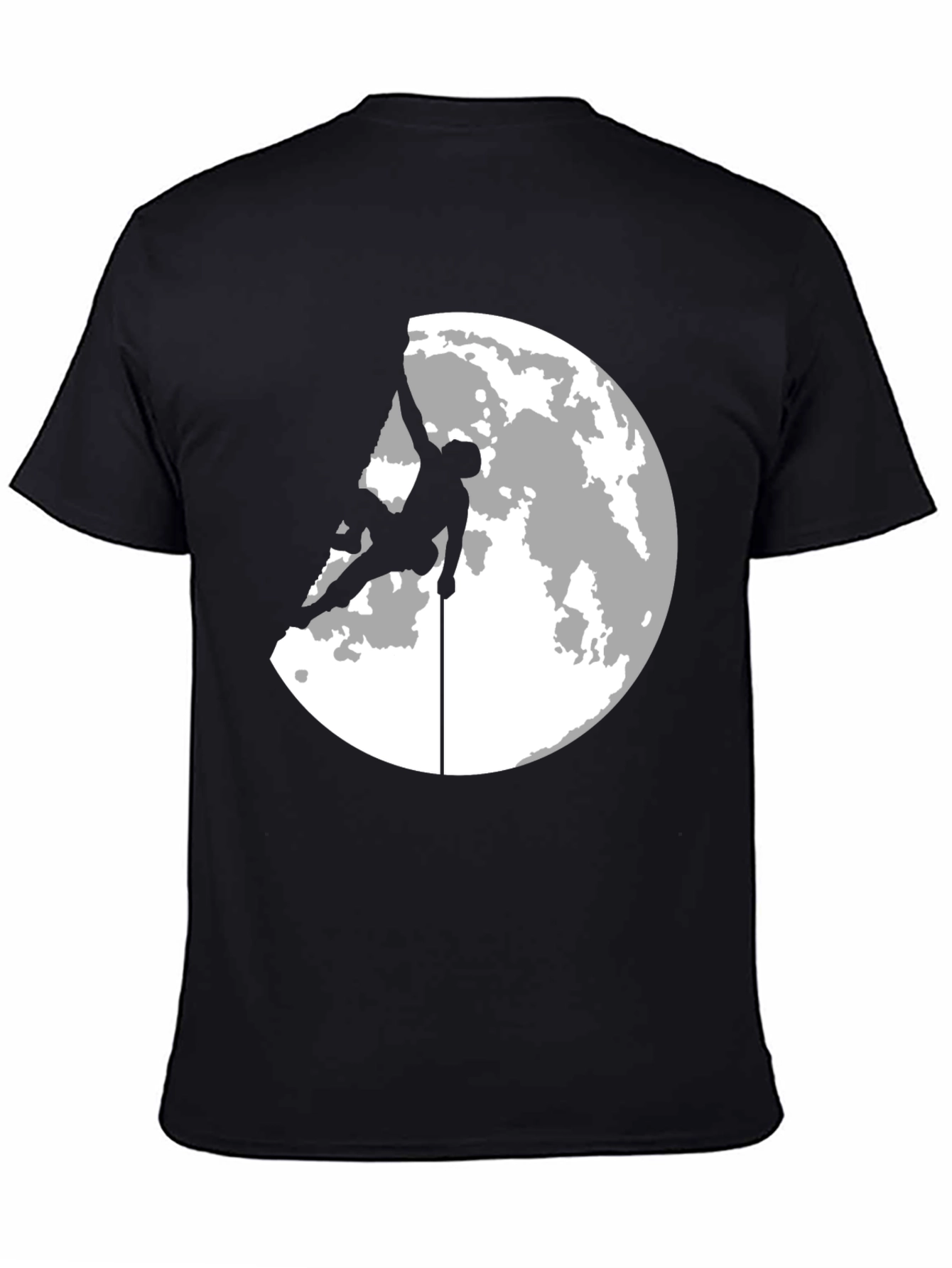 Climber Moon Silhouette Graphic T-Shirt