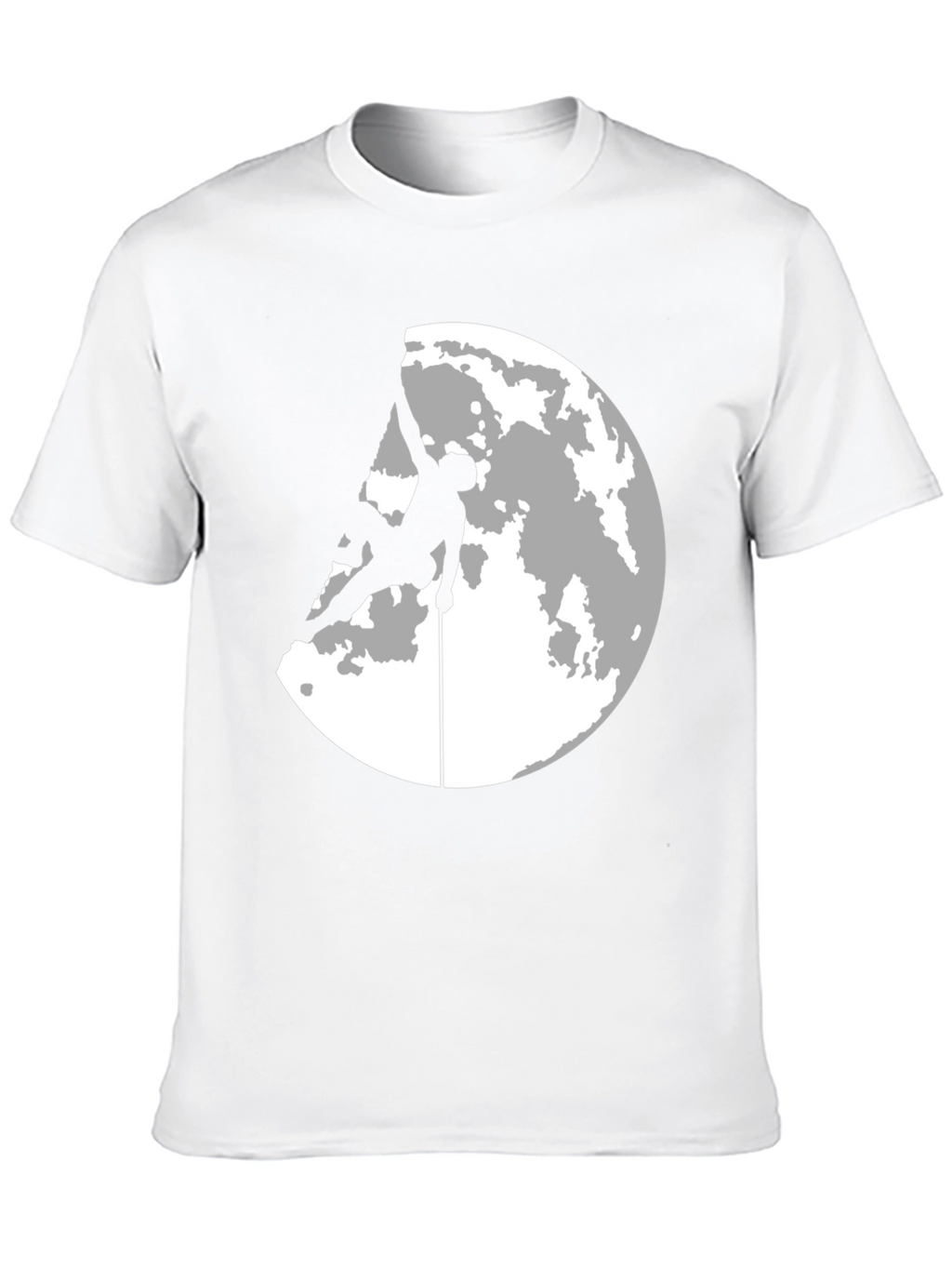 Climber Moon Silhouette Graphic T-Shirt