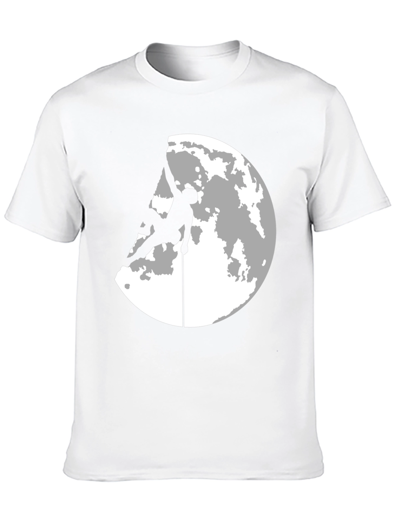 Climber Moon Silhouette Graphic T-Shirt
