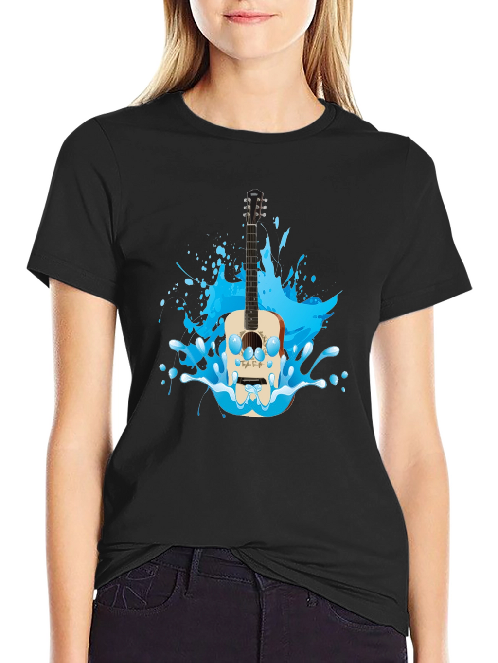 Guitar Splash Graphic T-Shirt