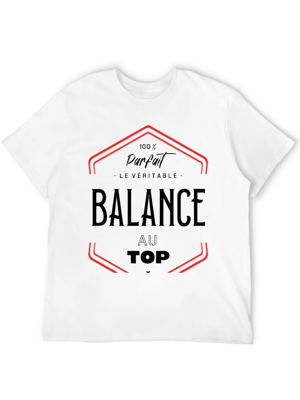 Balance Au Top Black Graphic Tee