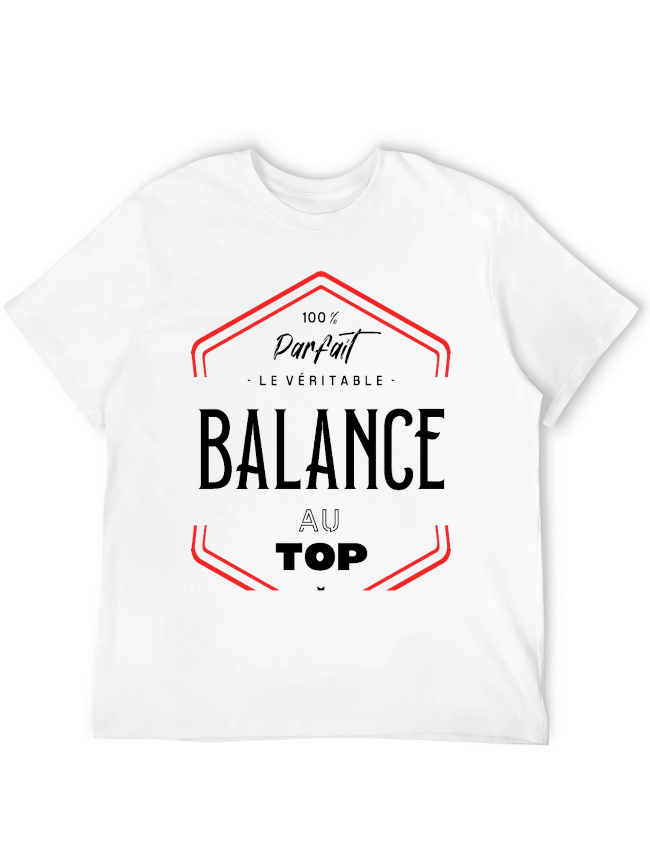 Balance Au Top Black Graphic Tee