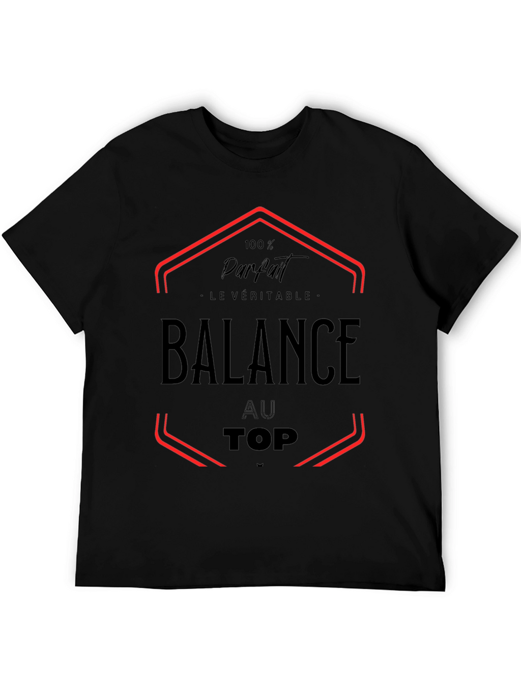Balance Au Top Black Graphic Tee