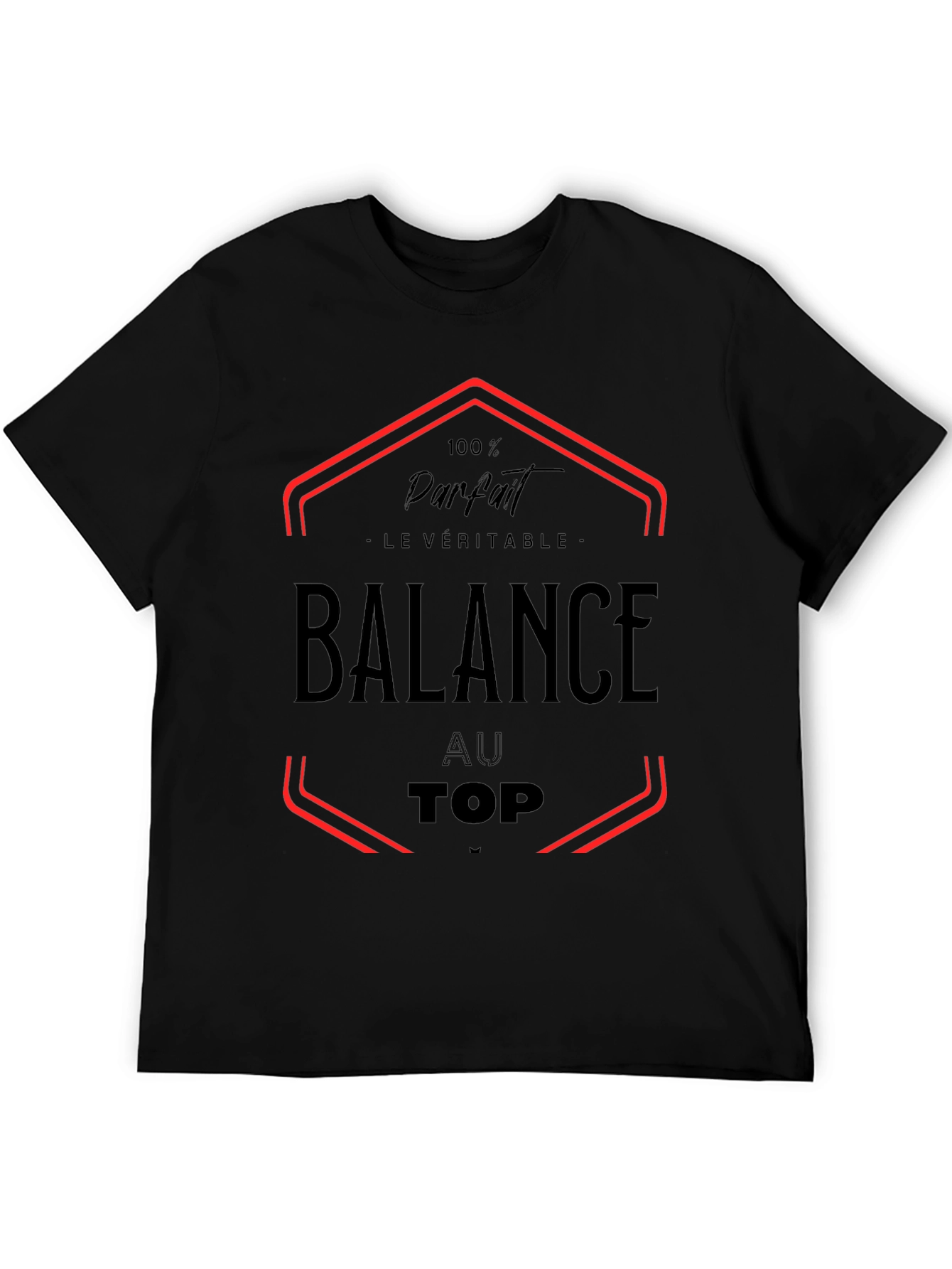 Balance Au Top Black Graphic Tee