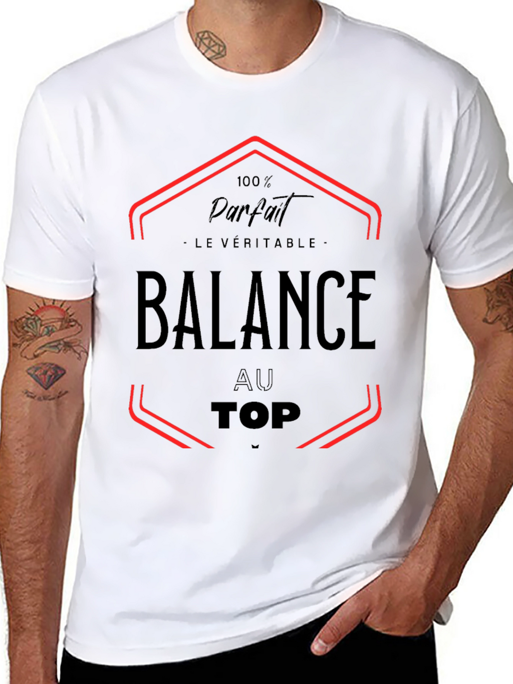 Balance Au Top Black Graphic Tee