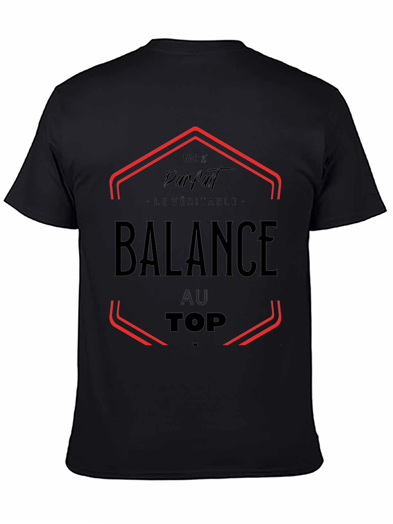 Balance Au Top Black Graphic Tee