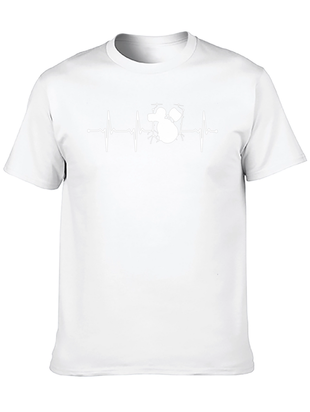 Drumbeat Heartbeat T-Shirt - Music Lover Tee