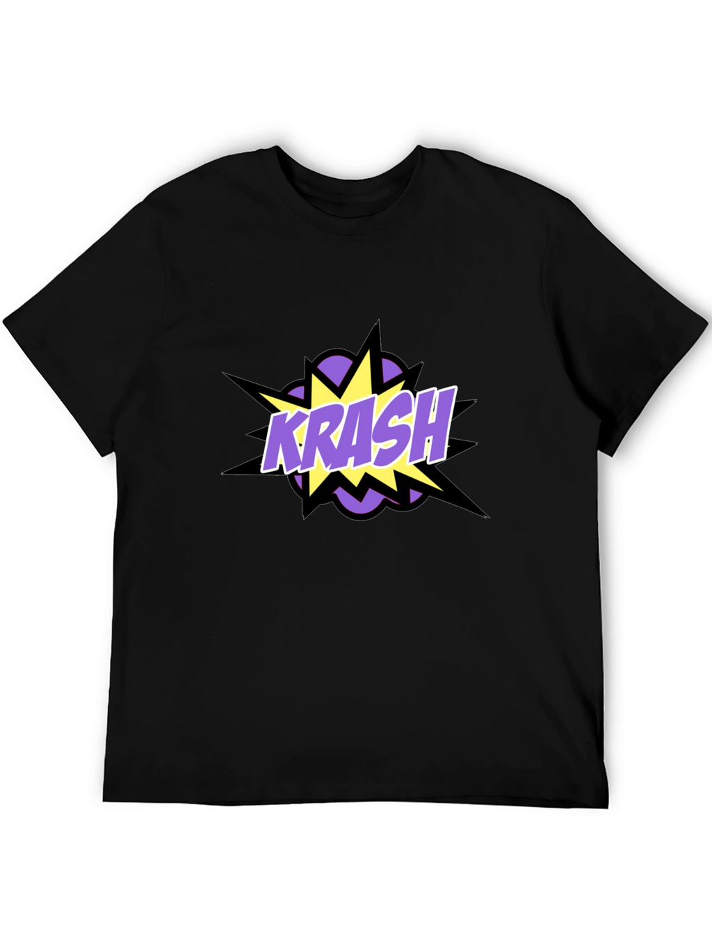 Krash Graphic Tee - Black Cotton Blend