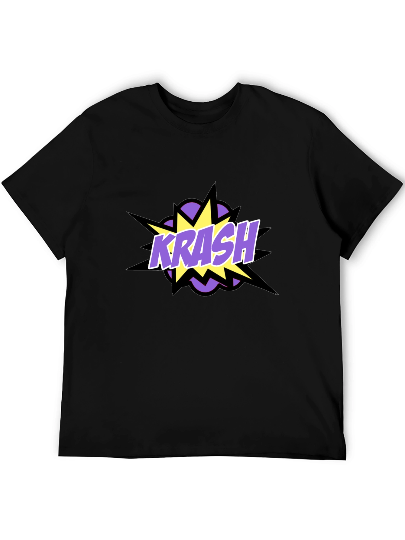 Krash Graphic Tee - Black Cotton Blend