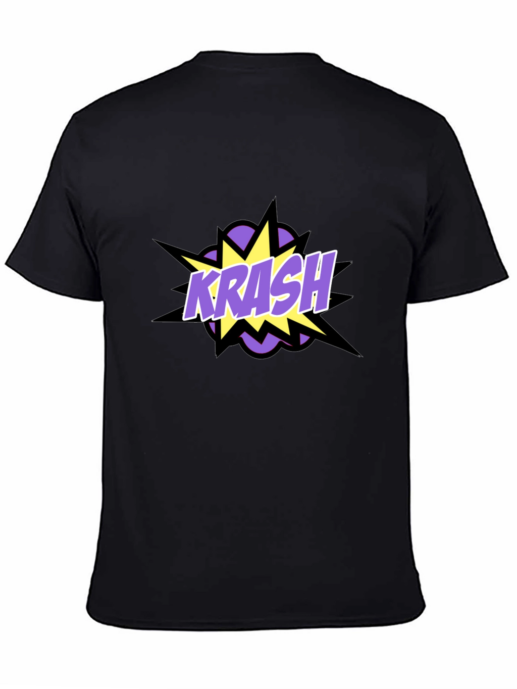 Krash Graphic Tee - Black Cotton Blend