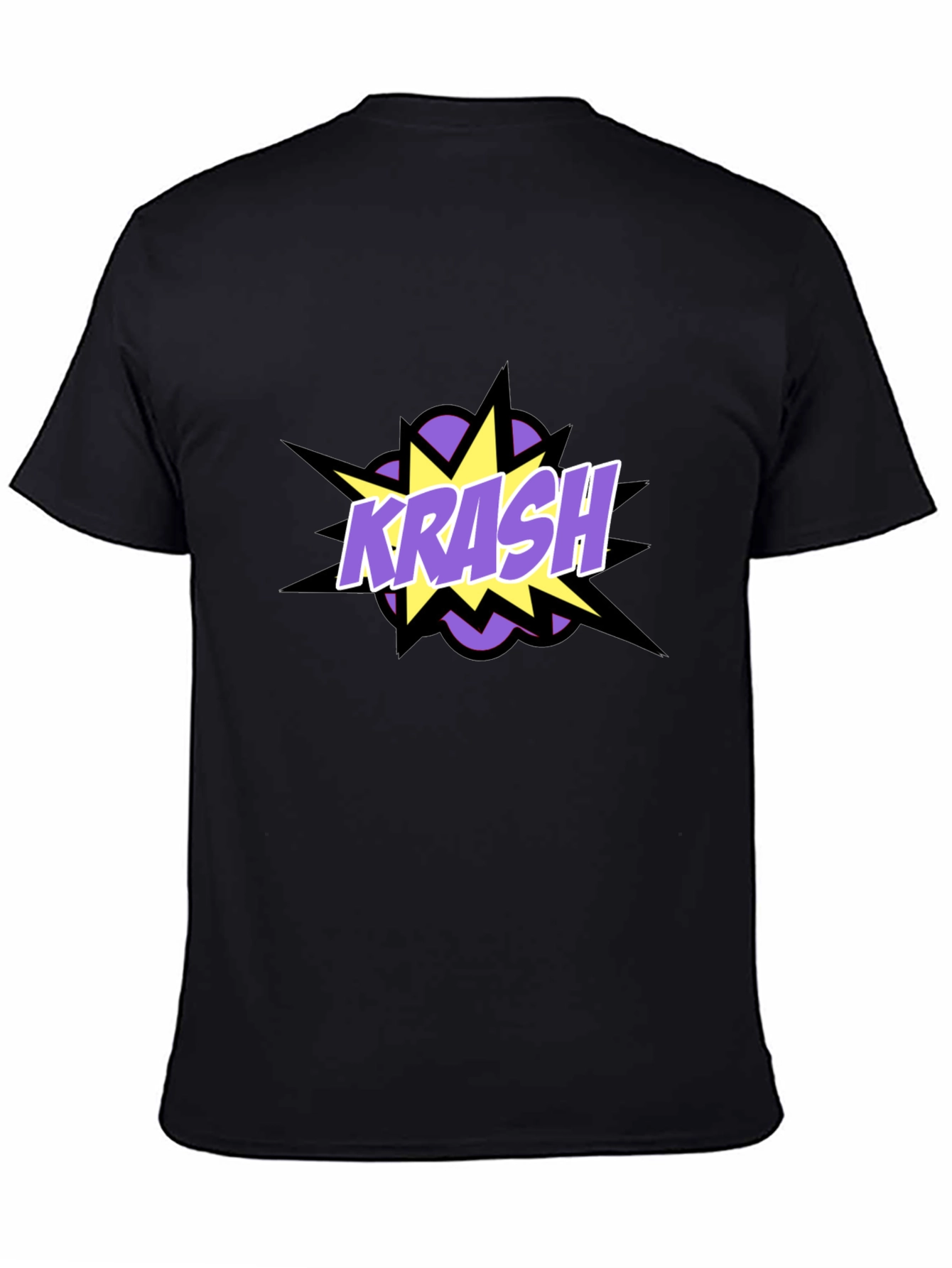Krash Graphic Tee - Black Cotton Blend