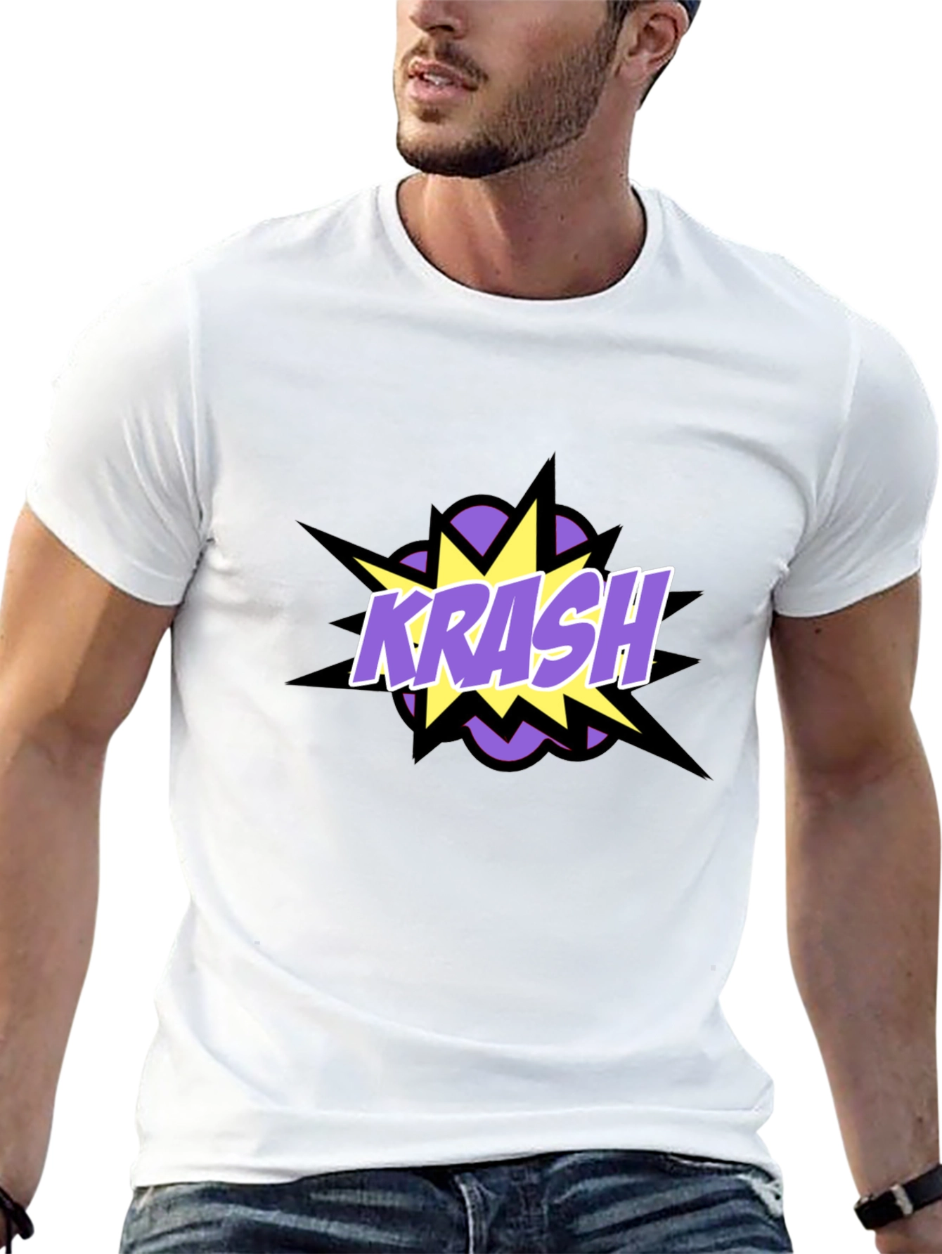 Krash Graphic Tee - Black Cotton Blend