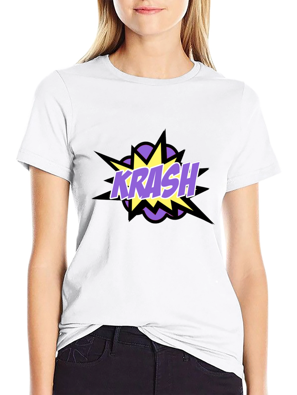 Krash Graphic Tee - Black Cotton Blend