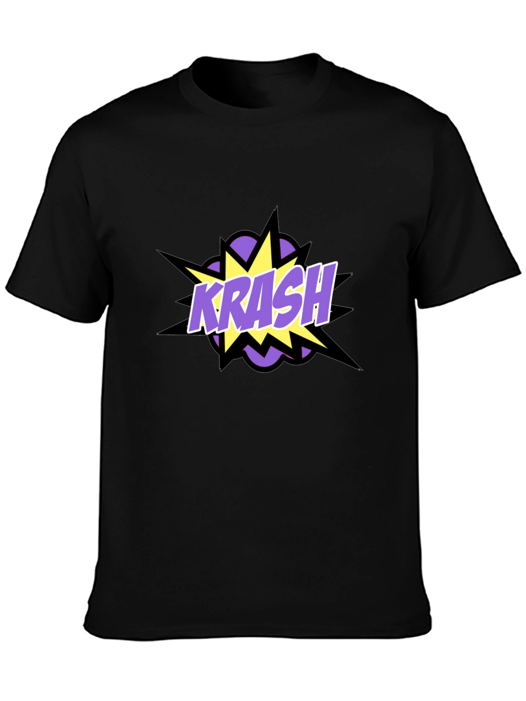 Krash Graphic Tee - Black Cotton Blend