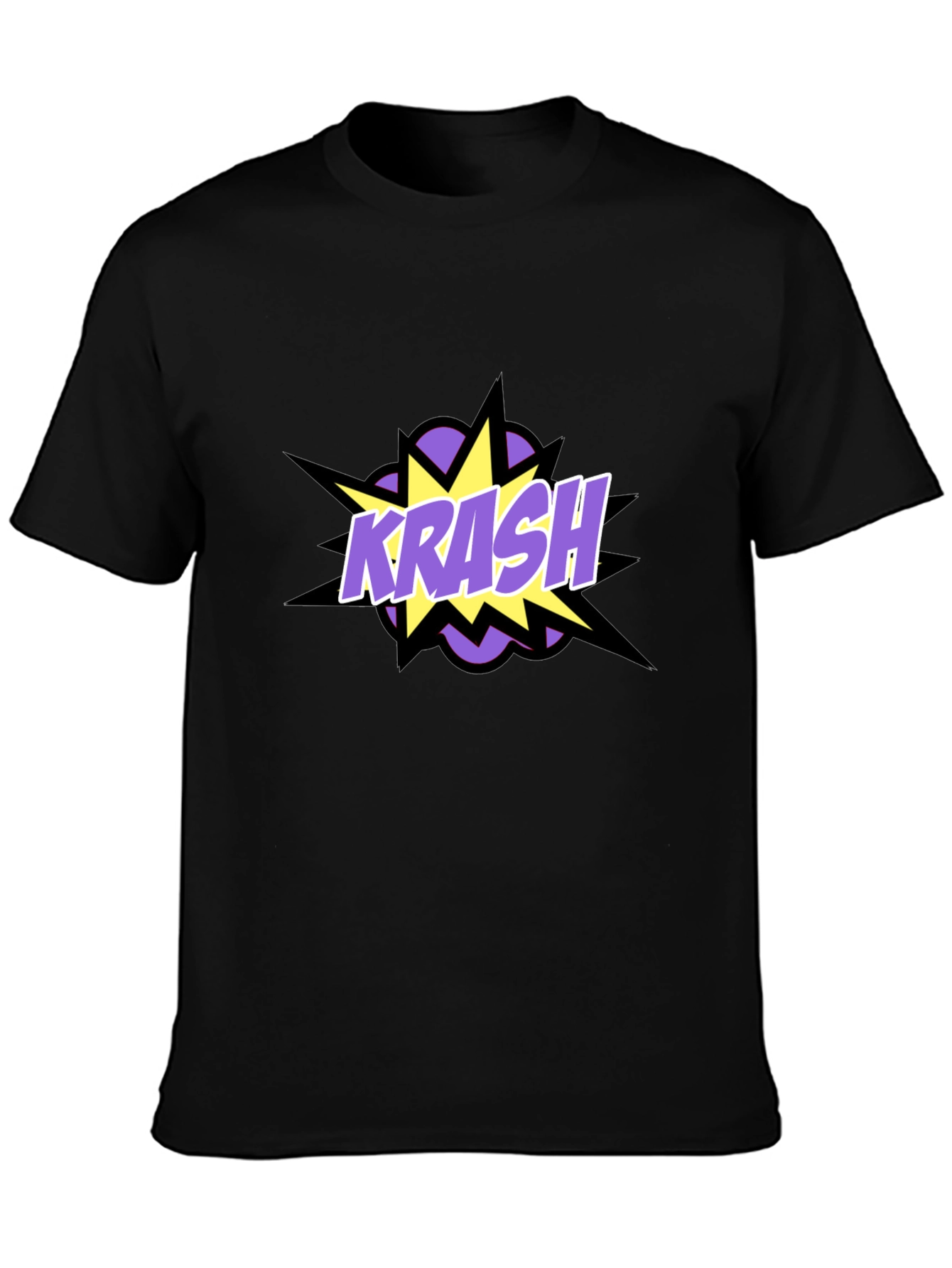 Krash Graphic Tee - Black Cotton Blend