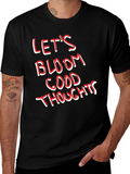 Lets Bloom Good Thoughts Graphic Tee - Black