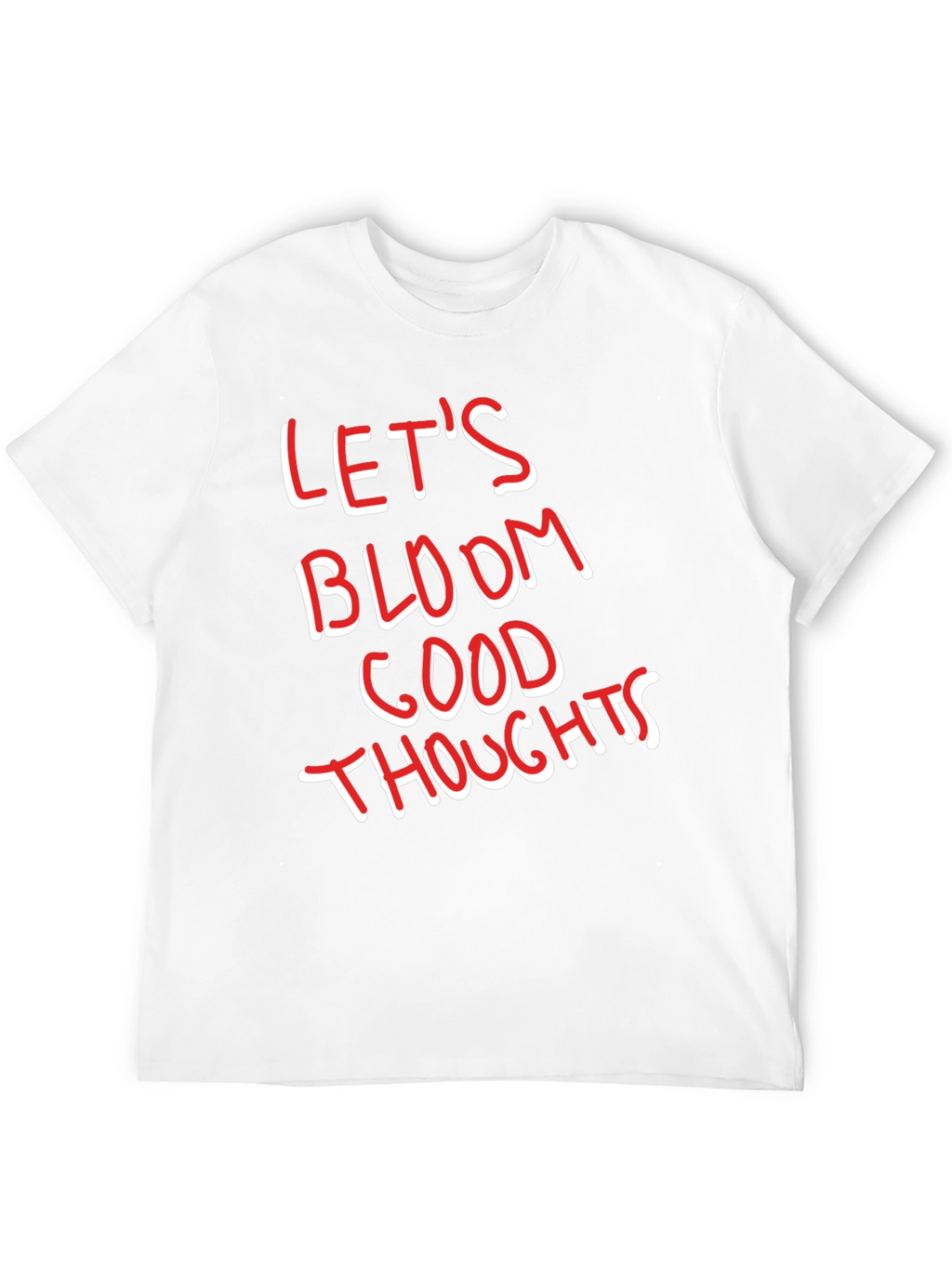 Lets Bloom Good Thoughts Graphic Tee - Black