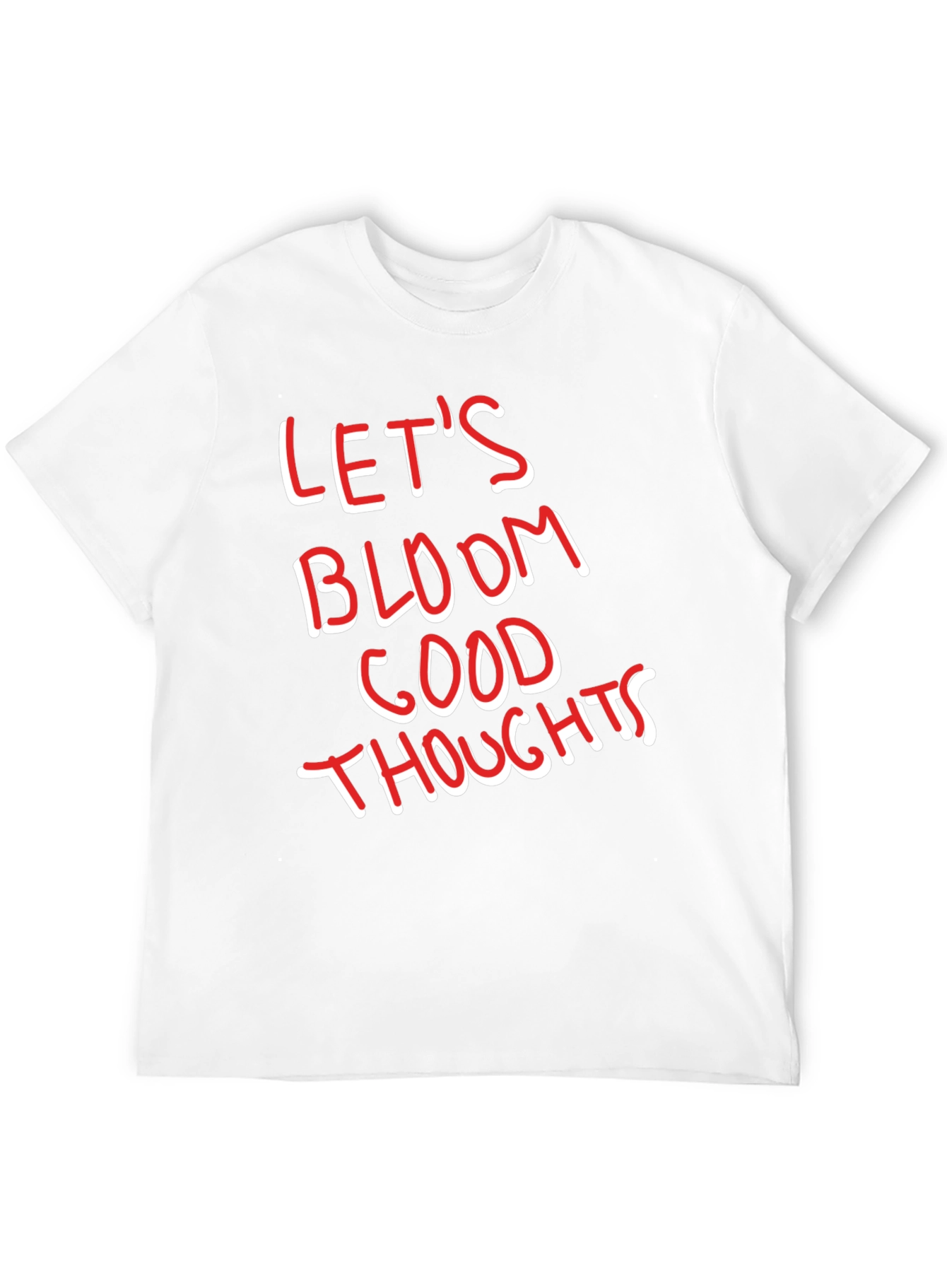 Lets Bloom Good Thoughts Graphic Tee - Black