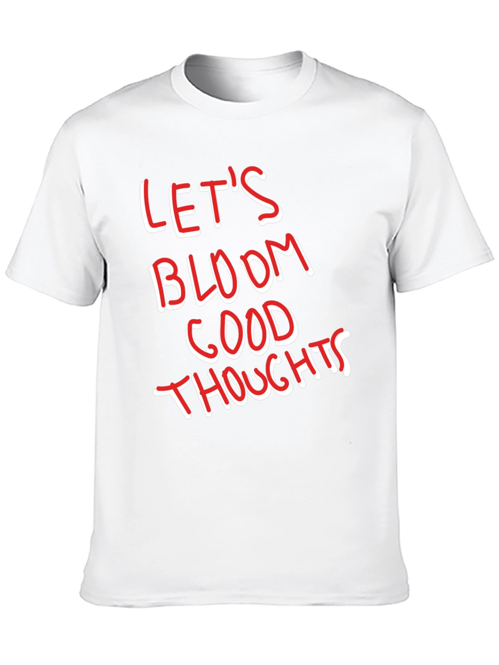 Lets Bloom Good Thoughts Graphic Tee - Black