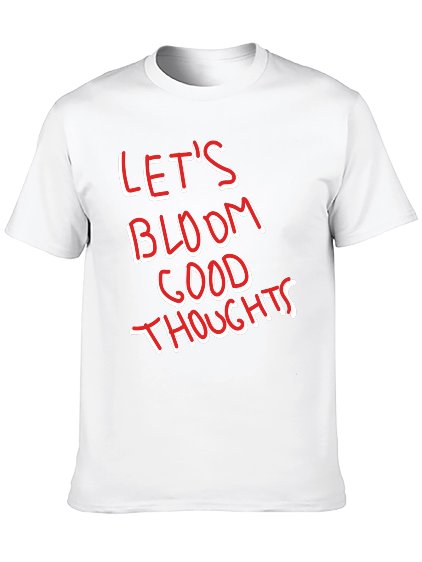 Lets Bloom Good Thoughts Graphic Tee - Black