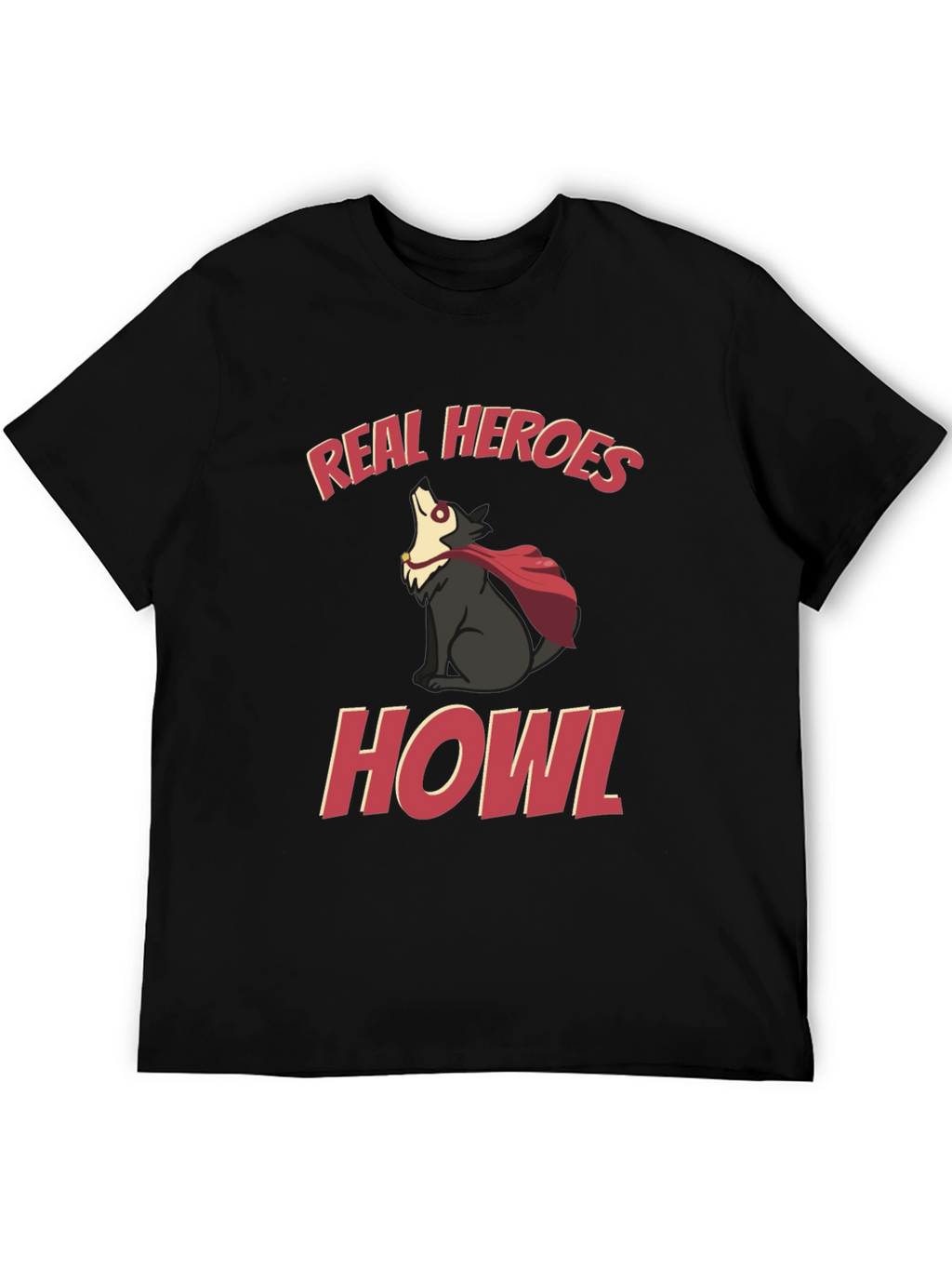 Real Heroes Howl Graphic T-Shirt
