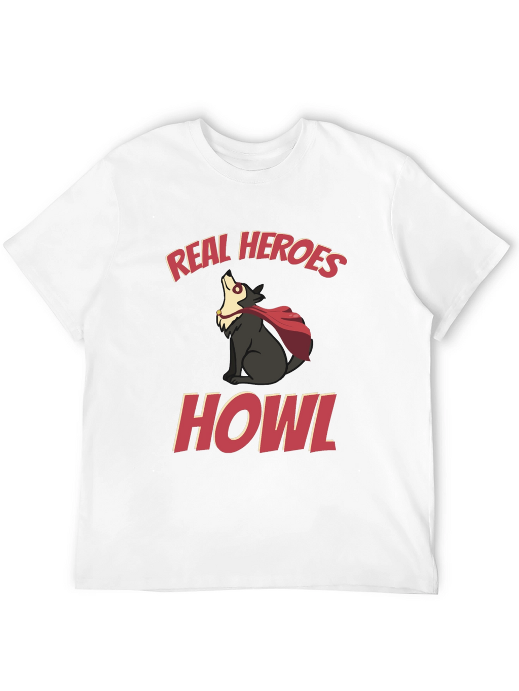 Real Heroes Howl Graphic T-Shirt