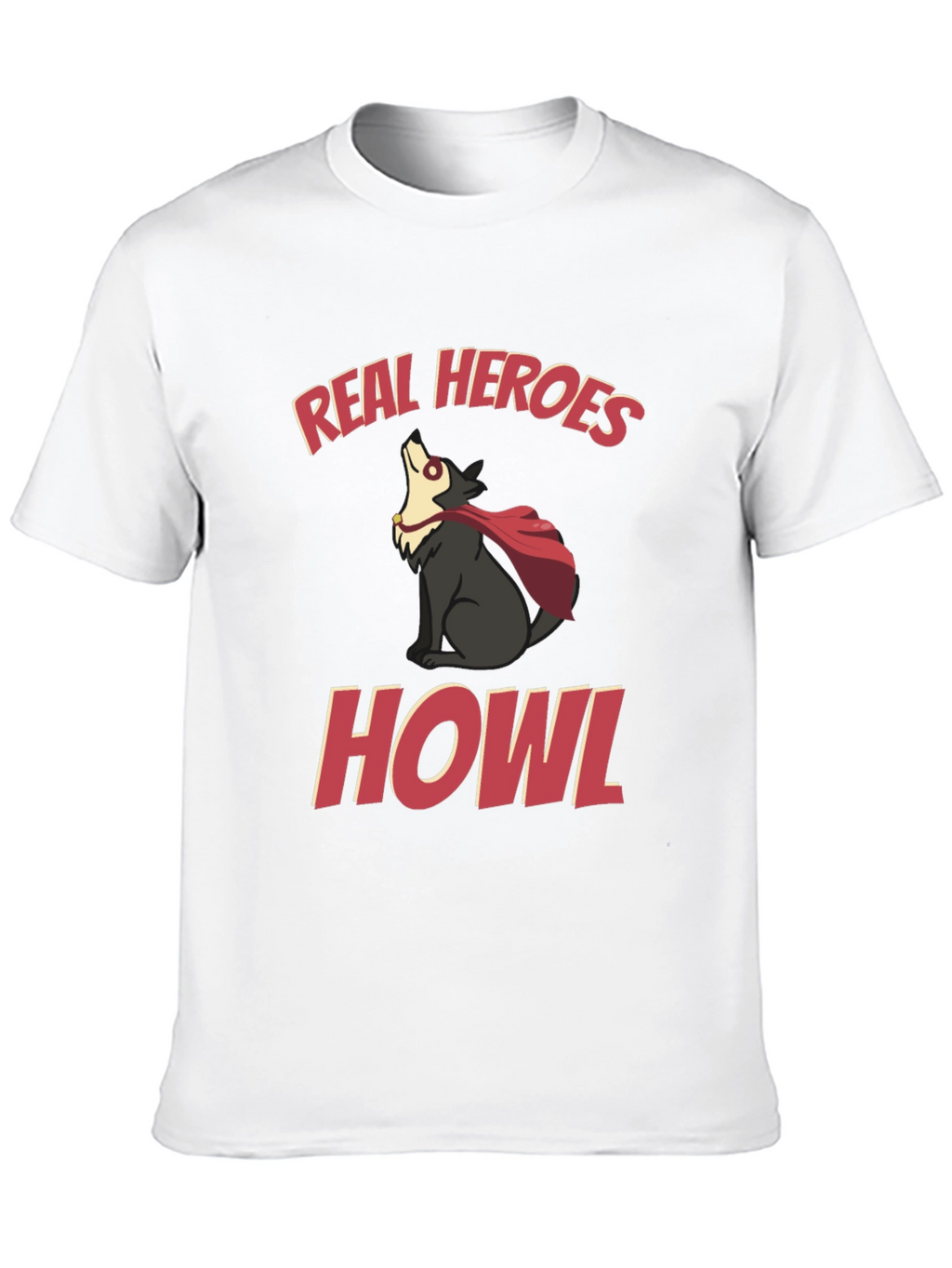 Real Heroes Howl Graphic T-Shirt