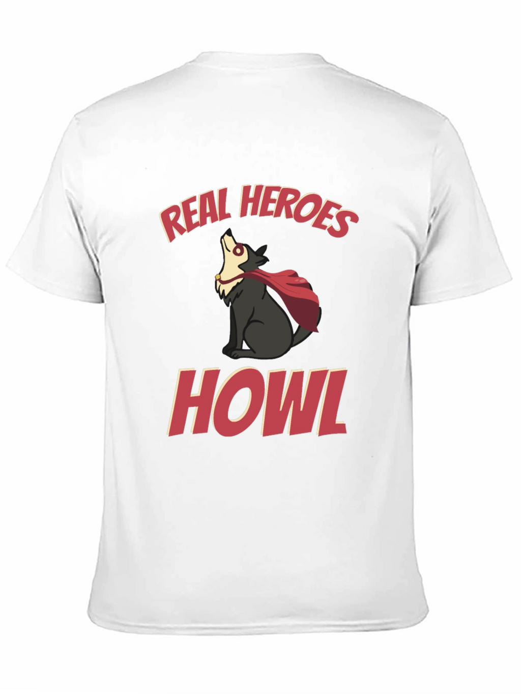Real Heroes Howl Graphic T-Shirt