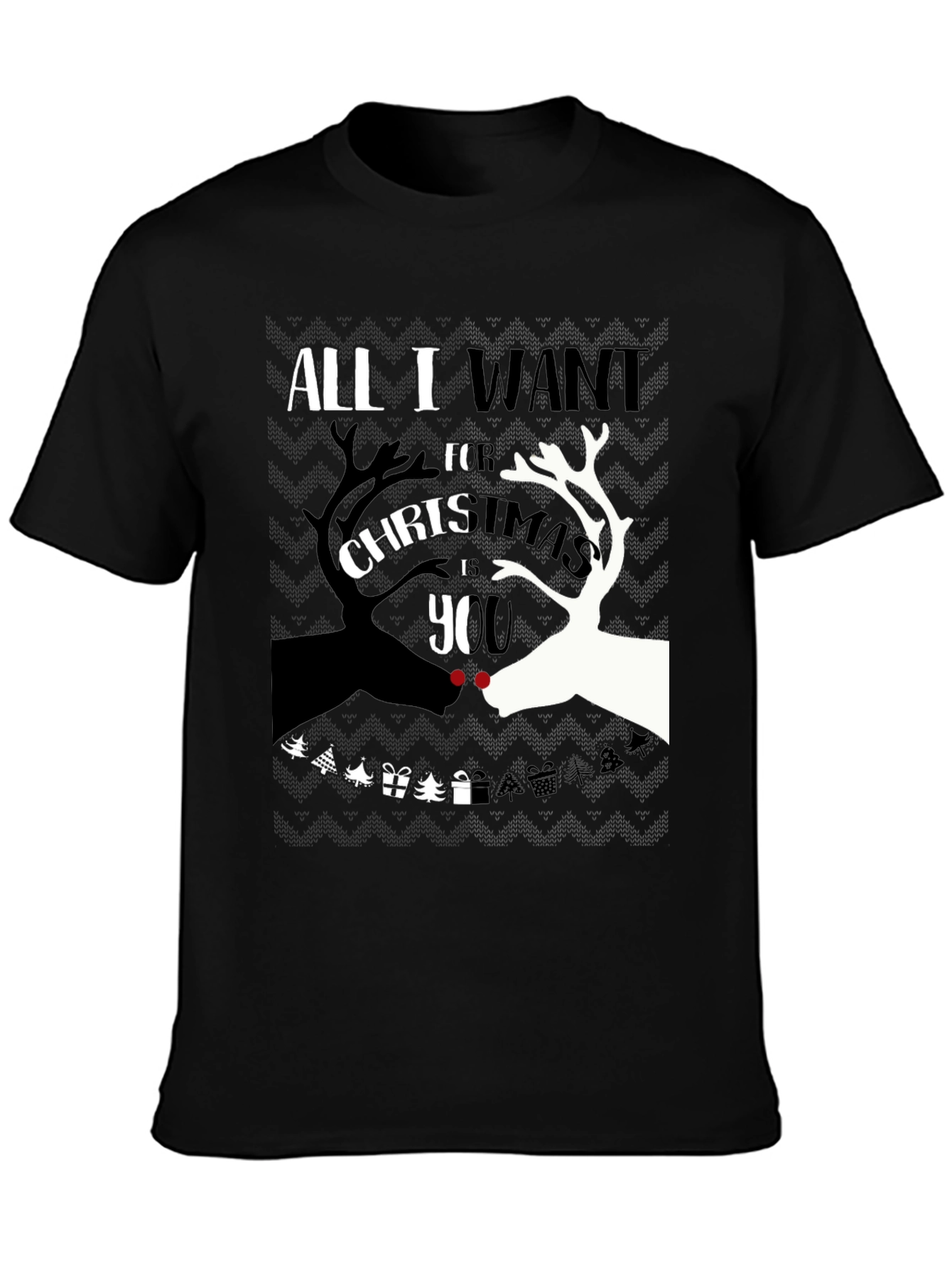 Christmas Reindeer Graphic T-Shirt