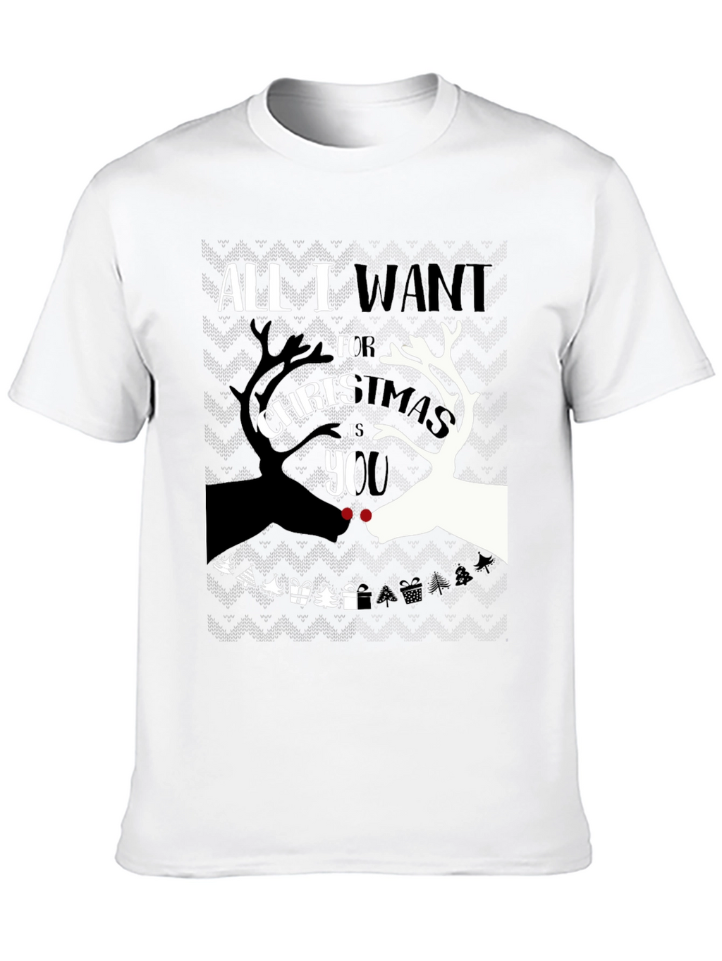Christmas Reindeer Graphic T-Shirt