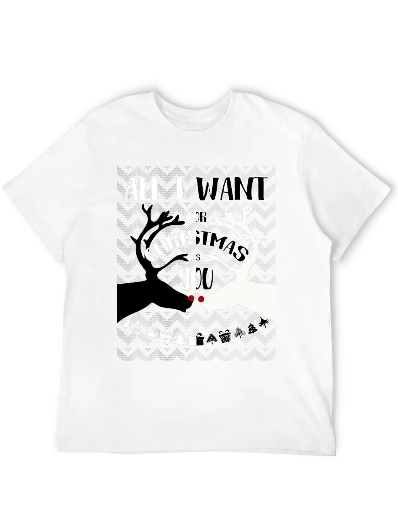 Christmas Reindeer Graphic T-Shirt