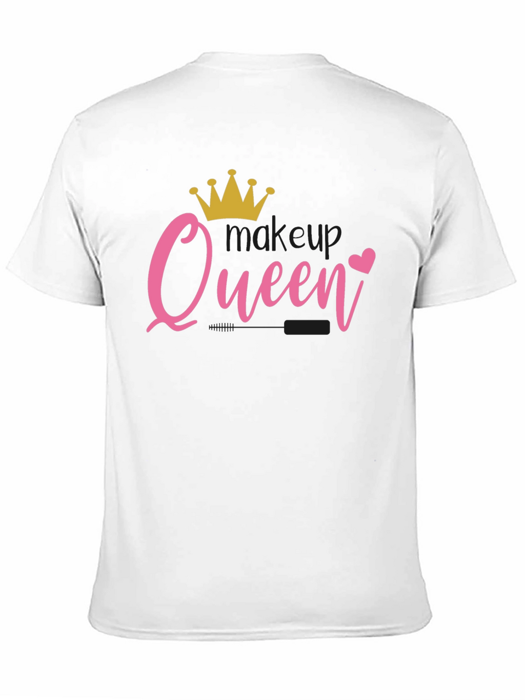 Queen Crown Heart Black T-Shirt