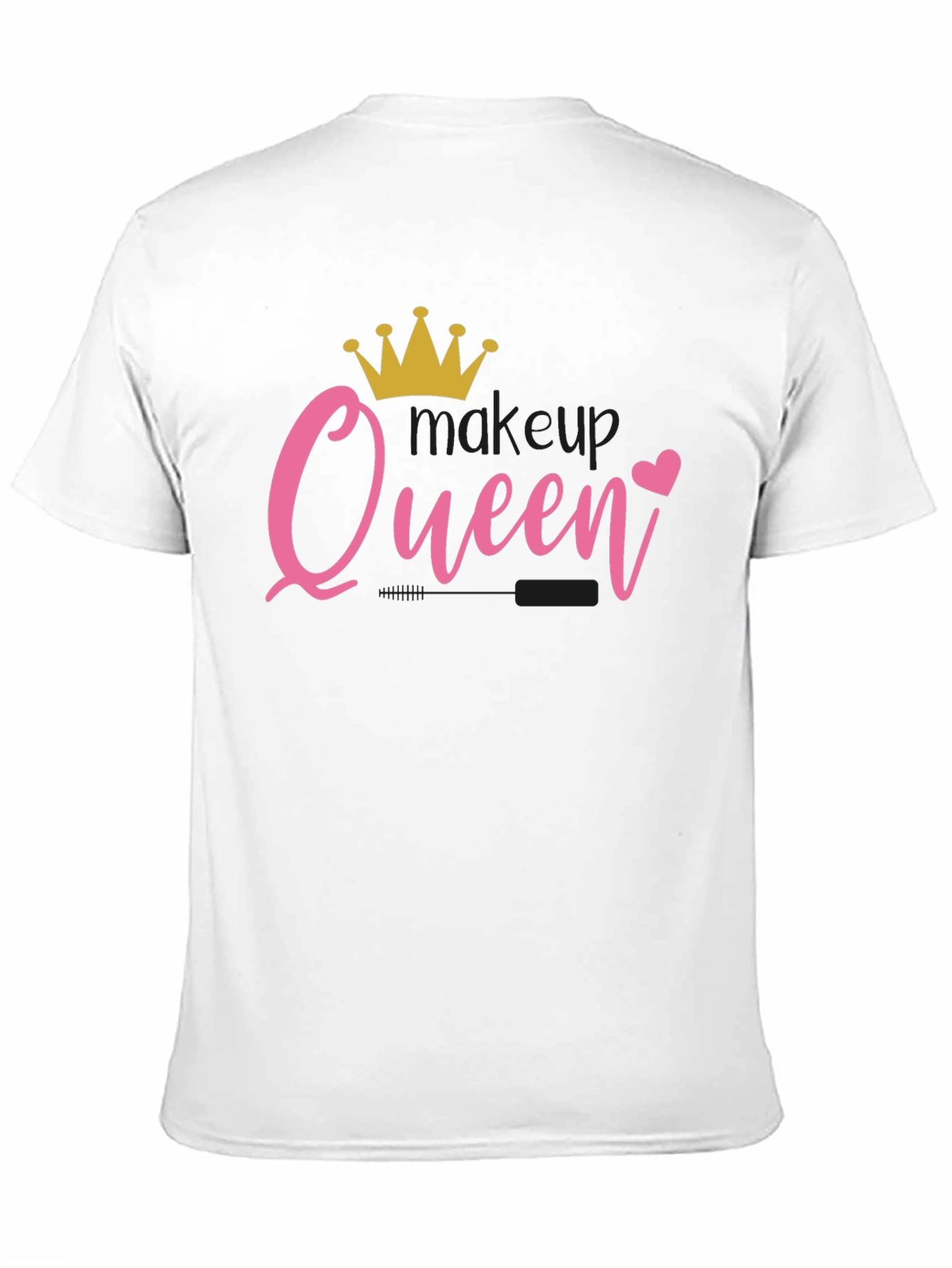 Queen Crown Heart Black T-Shirt