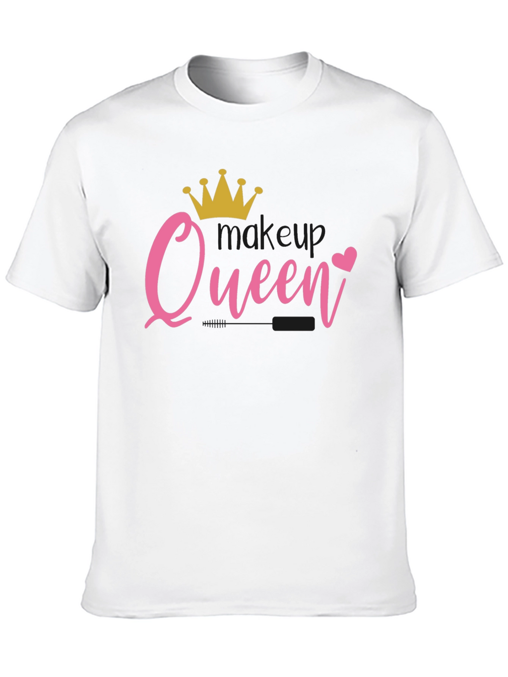 Queen Crown Heart Black T-Shirt