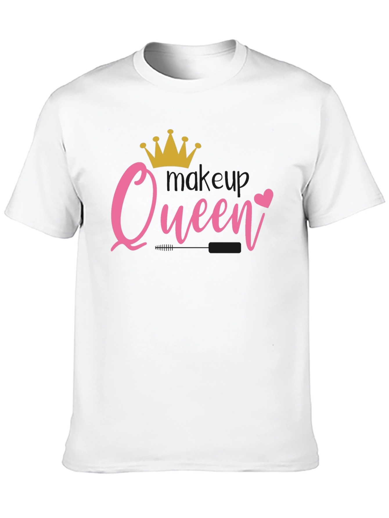 Queen Crown Heart Black T-Shirt